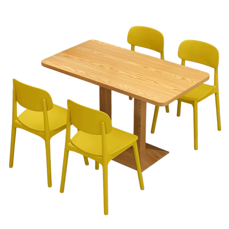 BDLFurniture Commercial Fast Food Dining Table Set Burger Shop Outdoor Patio Chair Desk Combo