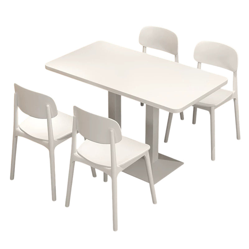 BDLFurniture Commercial Fast Food Dining Table Set Burger Shop Outdoor Patio Chair Desk Combo