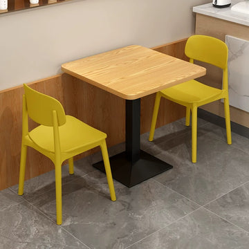 BDLFurniture Commercial Fast Food Dining Table Set Burger Shop Outdoor Patio Chair Desk Combo