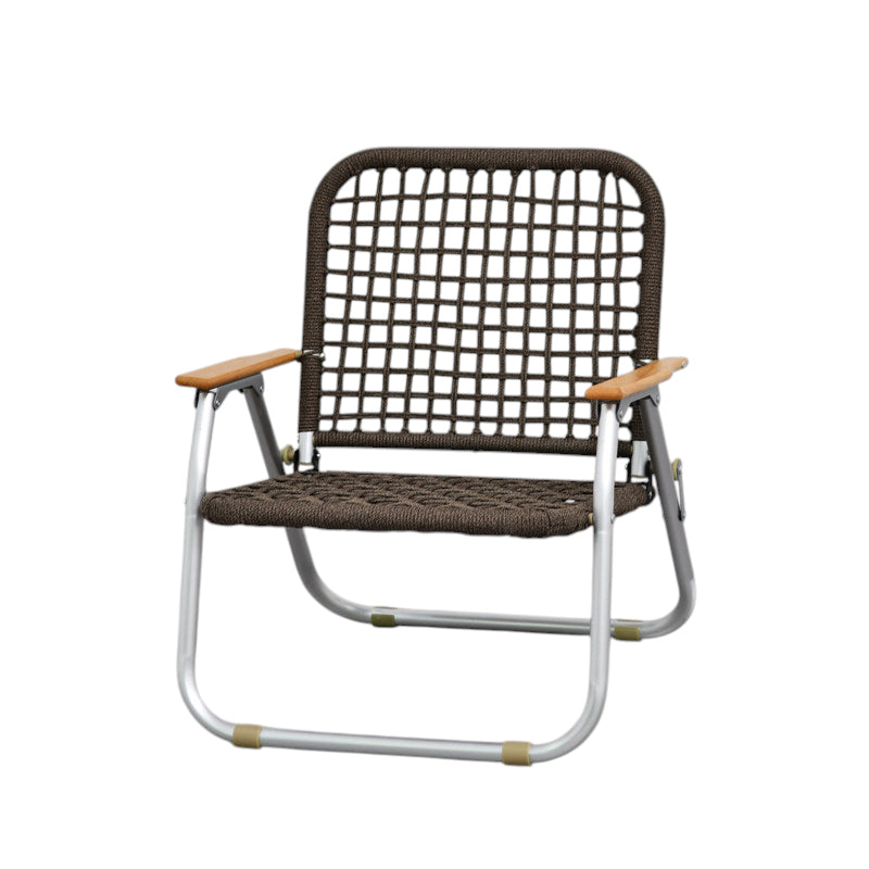 BDLFurniture Outdoor Aluminium Rattan Folding Chair Portable Patio Balcony Cafe Lounge Seat