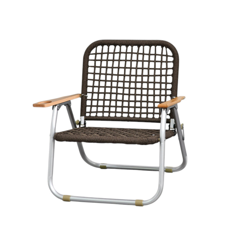 BDLFurniture Outdoor Aluminium Rattan Folding Chair Portable Patio Balcony Cafe Lounge Seat