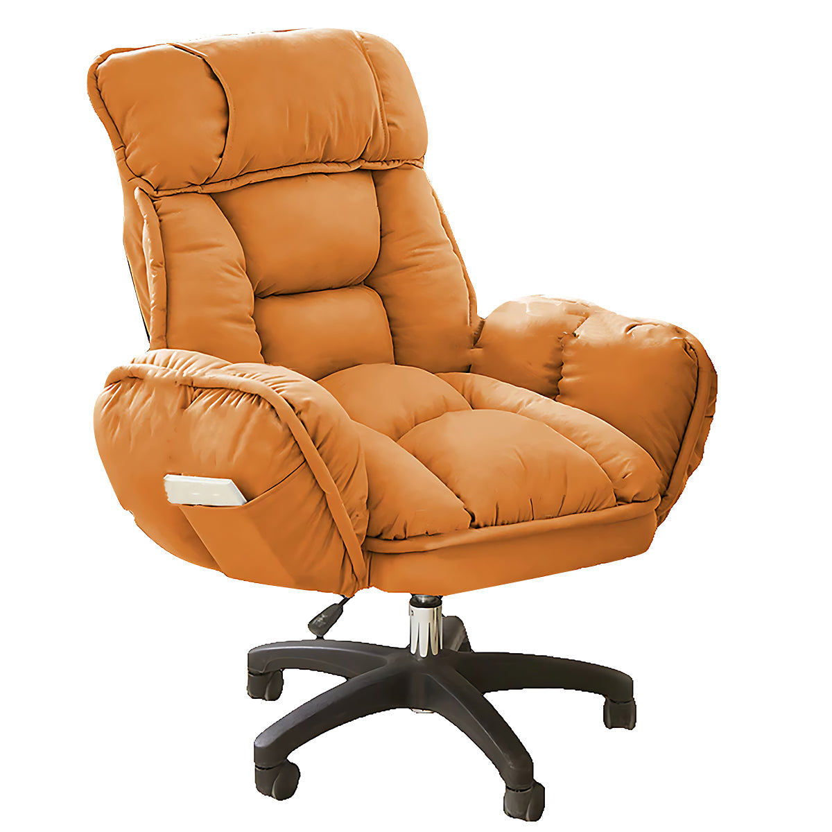 Ergonomic Computer Chair – Reclining Office Chair with Hidden Footrest orange