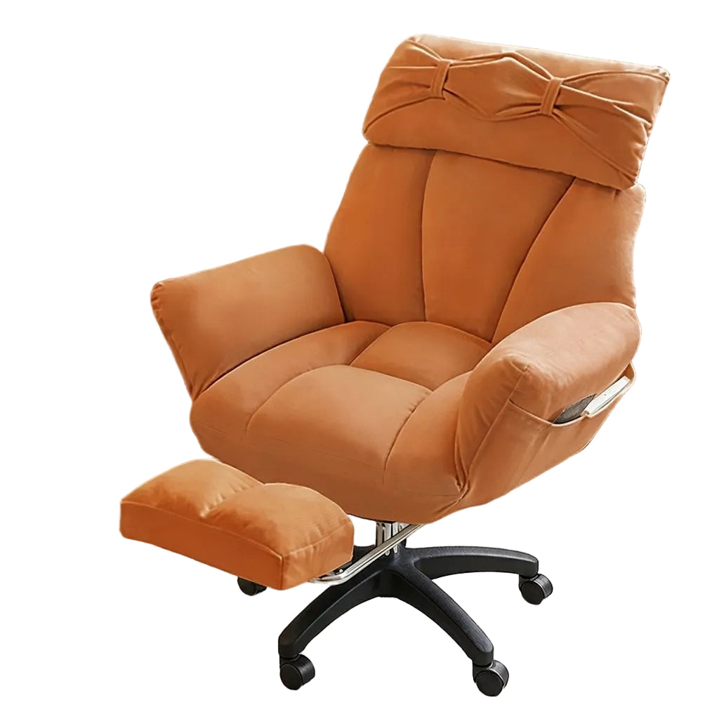 Ergonomic Reclining Office Sofa Chair: Comfortable Gaming & Dorm Seating With Footrest