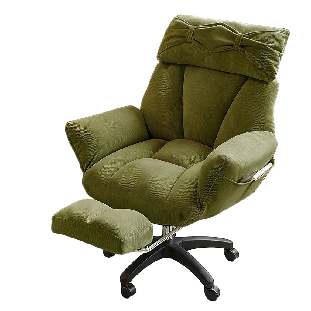Ergonomic Reclining Office Sofa Chair: Comfortable Gaming & Dorm Seating With Footrest