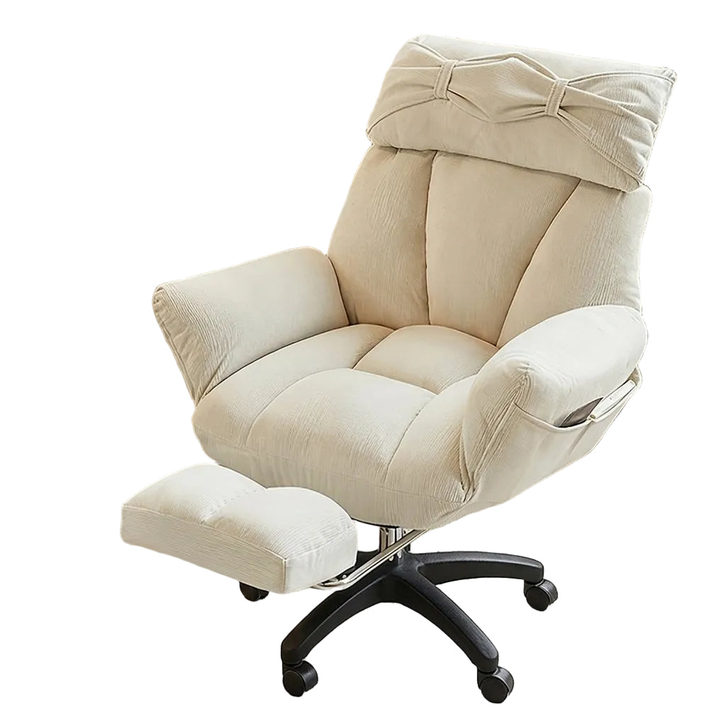 Ergonomic Reclining Office Sofa Chair: Comfortable Gaming & Dorm Seating With Footrest