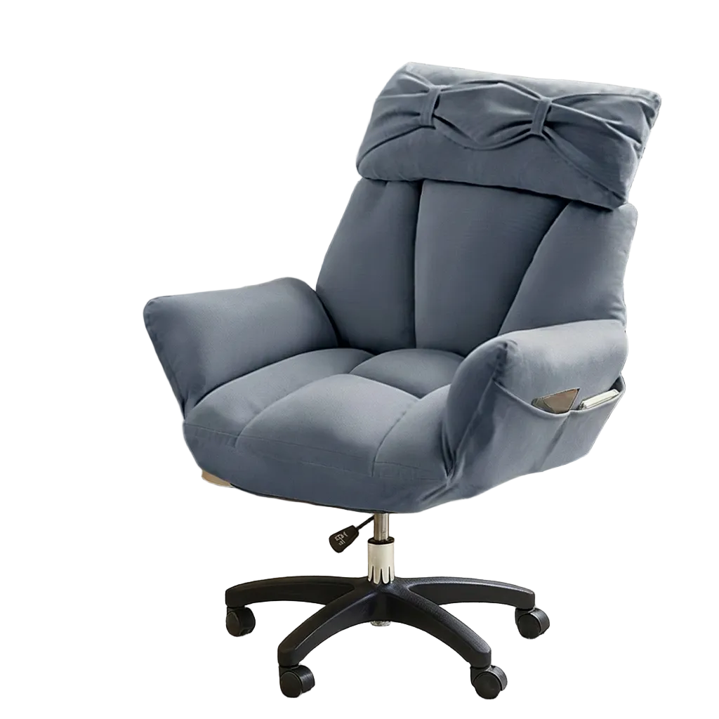 Ergonomic Reclining Office Sofa Chair: Comfortable Gaming & Dorm Seating With Footrest
