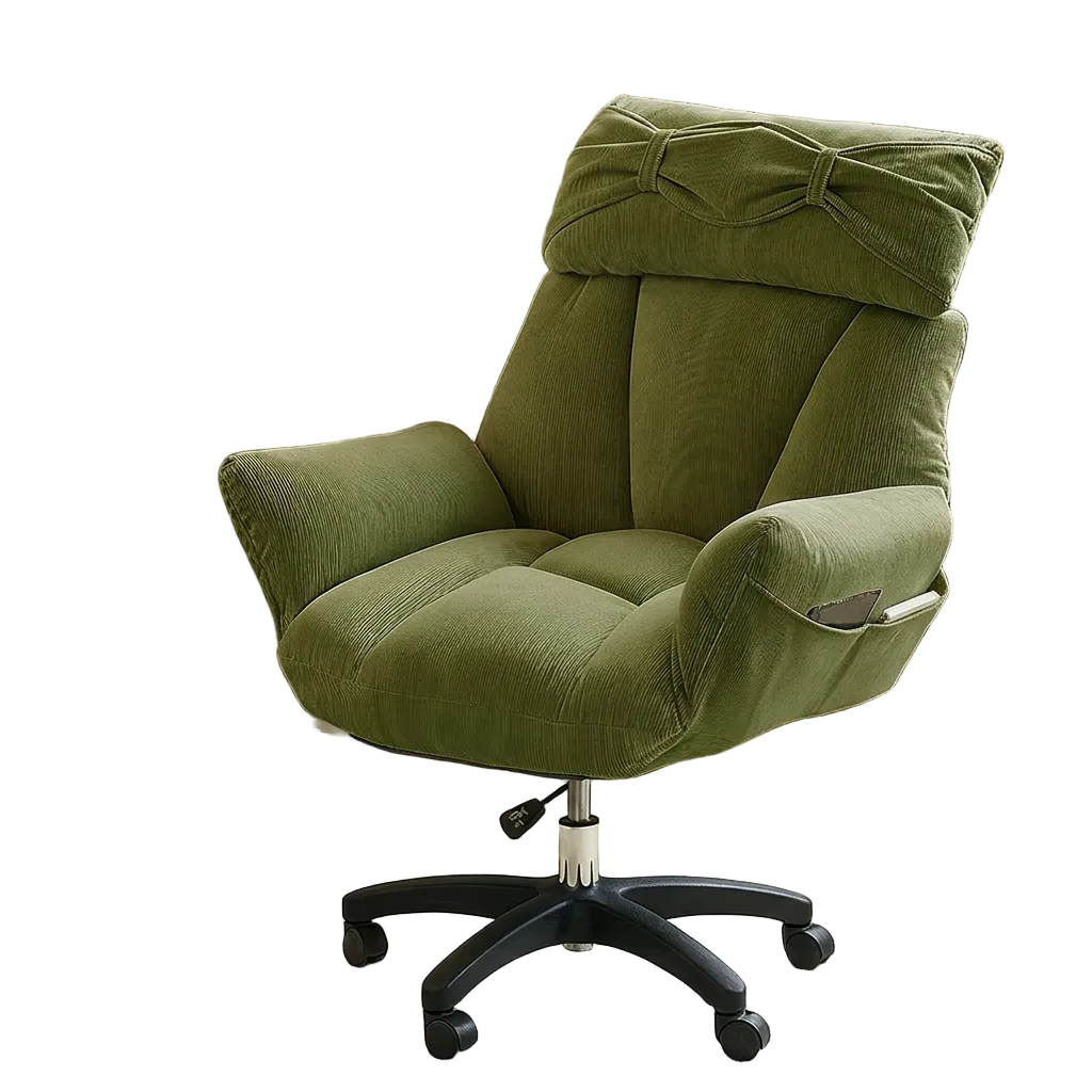 Ergonomic Reclining Office Sofa Chair: Comfortable Gaming & Dorm Seating With Footrest