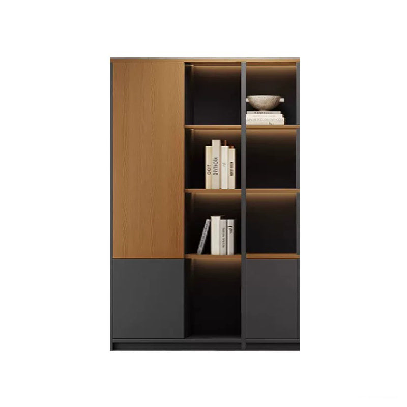 BDLFurniture Modular Office File Storage Cabinet Bookcase Unit LED Light 80-480cm Grey Khaki