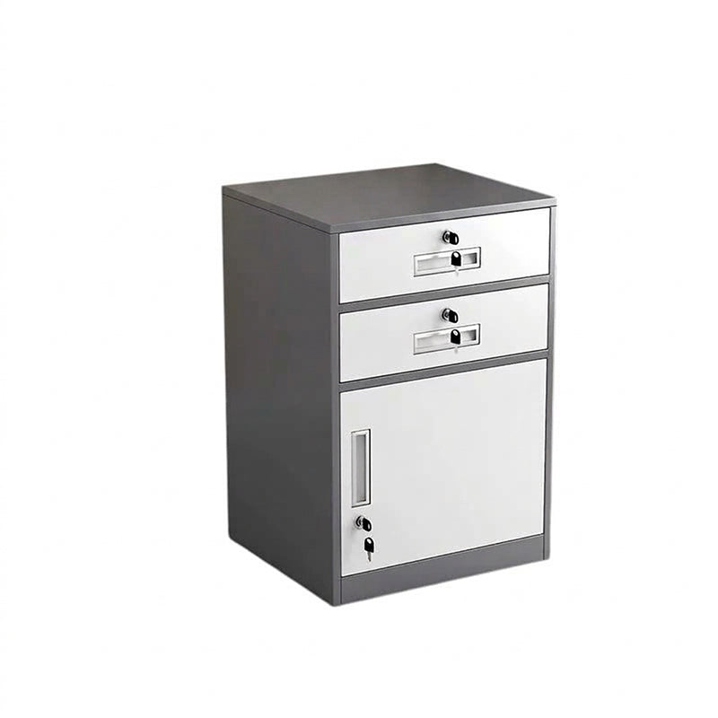 BDLFurniture Steel Office File Cabinet Lockable Metal Storage Credenza Pre-Assembled Drawe