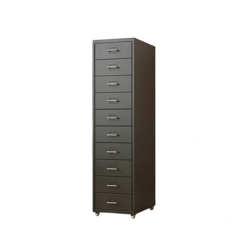 BDLFurniture Steel Mobile Storage Cabinet Bedside Drawers with Lock Option Galvanised Handle