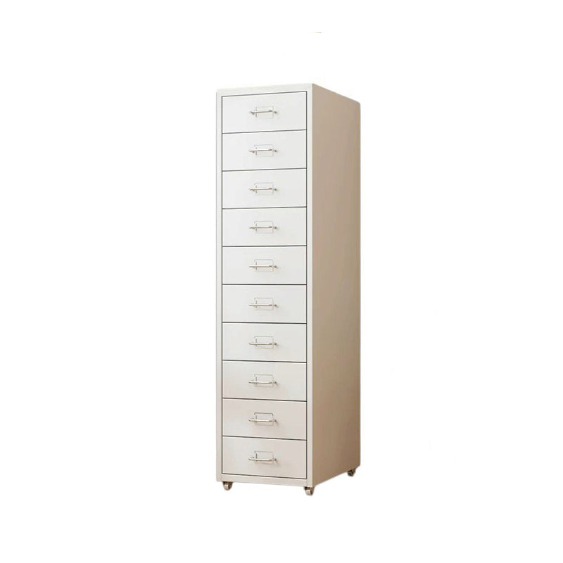 BDLFurniture Steel Mobile Storage Cabinet Bedside Drawers with Lock Option Galvanised Handle
