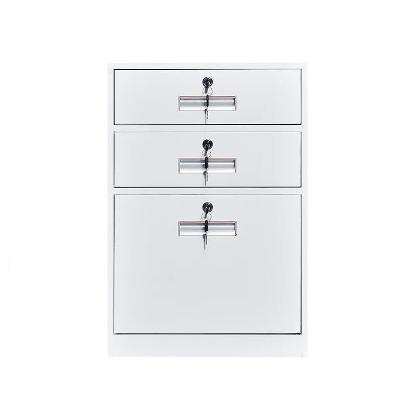 BDLFurniture Steel Mobile Pedestal Cabinet Lockable 3 Drawers Smooth Runners Multi Colour