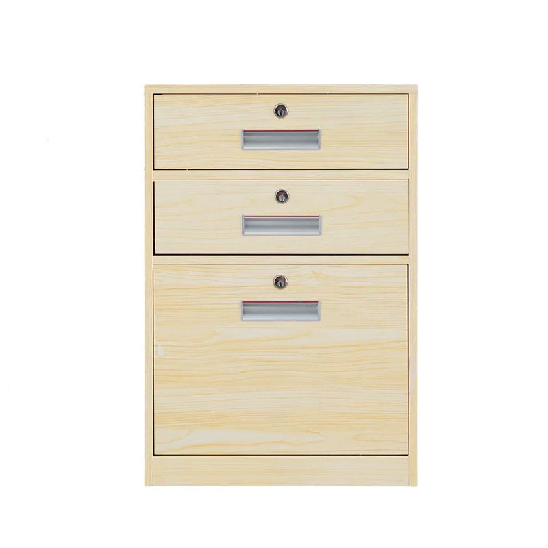 BDLFurniture Steel Mobile Pedestal Cabinet Lockable 3 Drawers Smooth Runners Multi Colour