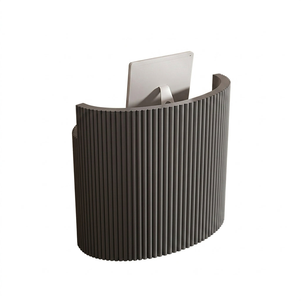 Modern Curved Reception Desk Compact Front Counter for Salons | 80cm-300cm