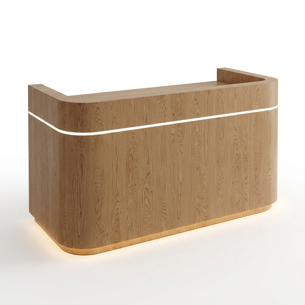 Modern Reception Desk Front Counter for Shops, Office | 80cm-300cm Reception Furniture
