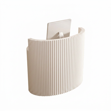 （In Stock Now）Modern Curved Reception Desk Compact Front Counter for Salons | 80cm-300cm